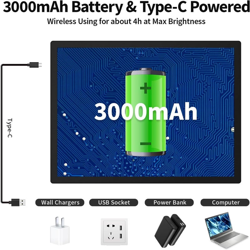 Zocelight A3 Rechargeable Light Box with Stand/Clips,led Light pad with 3000mAh Battery,3 Colors dimmable and 6 Level dimming Light Table for Diamond Painting,Drawing,Sketching,Tattoo,Vinyl Weeding - Image 2